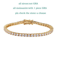 Elegant 18k Gold Plated tennis bracelet with moissanite stones for evening outfits, bridal styling, and gift occasions.