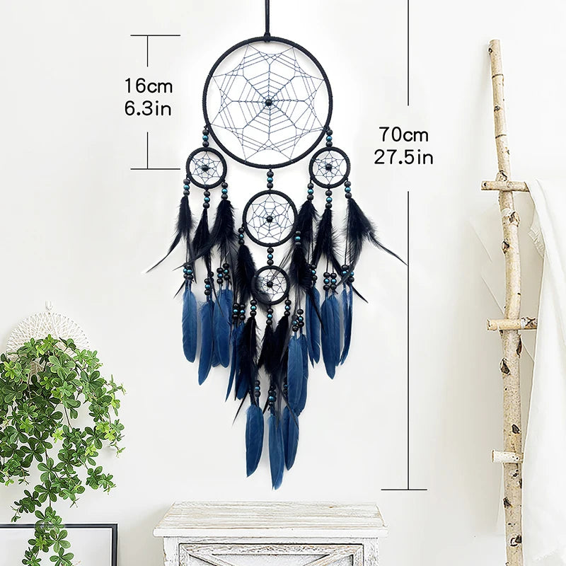 Elegant Bohemian Dream Catcher decor piece for home decorating, bedroom wall display, and cozy interior styling.