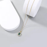 Elegant boho gold-plated crystal drop pendant necklace for dressy occasions, evening looks, and fashion styling.