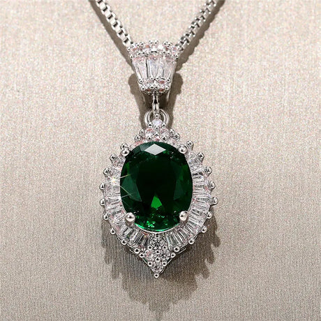 Elegant CZ pendant necklace with geometric design for formal dressing, party wear, and stylish jewelry coordination.