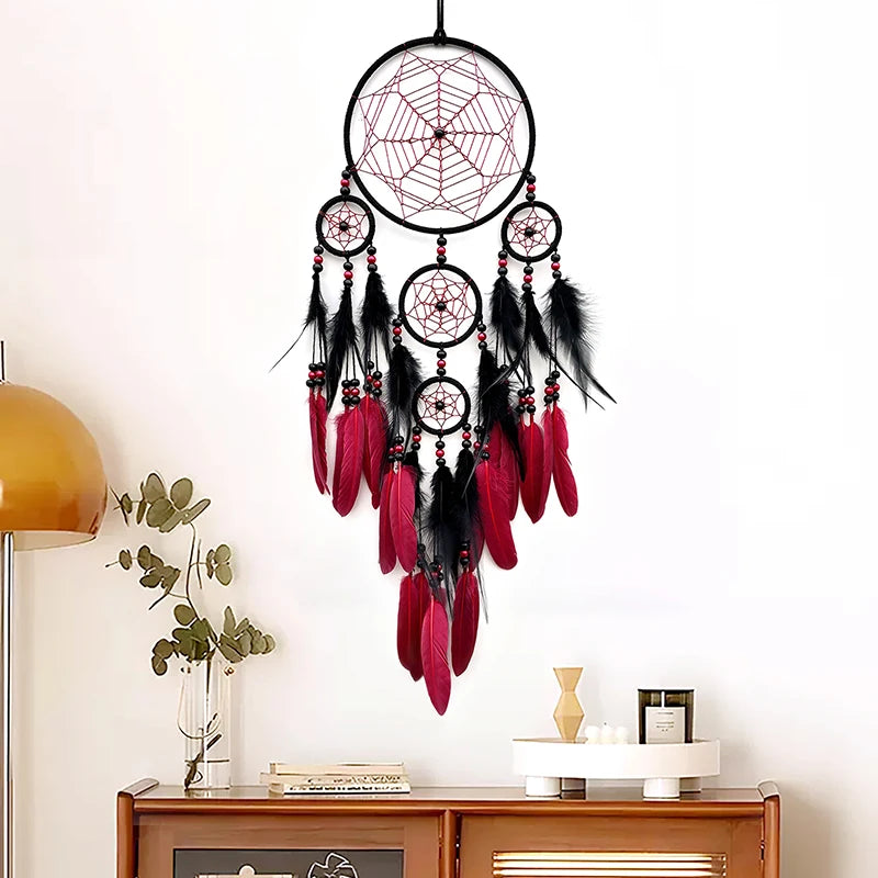 Elegant Bohemian Dream Catcher wall art for living room decor, bedroom styling, and peaceful home decoration.