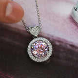 Elegant geometric charm CZ necklace with polished pendant for formal looks, evening styling, and refined jewelry wear.