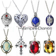 Elena Gilbert Blue Stone choker necklace for vampire-inspired fashion, cosplay styling, and everyday accessory wear.