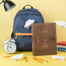 Tree of Life Celtic knot leather diary with latch closure for journaling, memory keeping, and everyday writing.