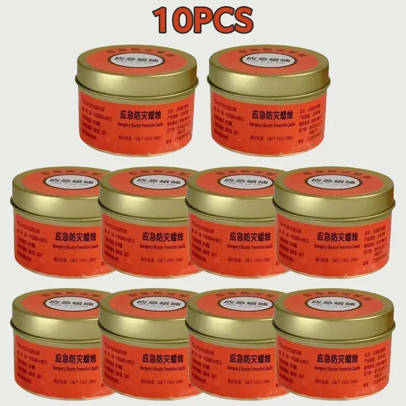 Emergency household candles long-lasting wax candles for extended outage lighting, emergency kits, and survival supplies.