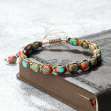 Emperor Stone chakra bead bracelet for chakra alignment, yoga practice, and daily healing jewelry use.