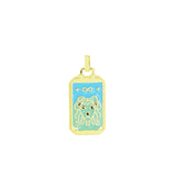 Enamel tarot symbol pendant necklace for everyday fashion, spiritual expression, and unique jewelry styling.