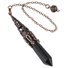 Energy Healing Crystal Pendulum Necklace for dowsing, divination, and energy work.