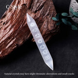 Energy Wand Selenite Crystal Healing Stick energy healing wand for reiki sessions, chakra work, and aura purification.