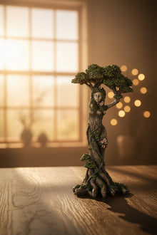 Ent Lady Ash Tree statue, 12 inches, front view
