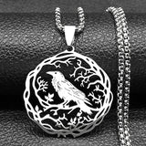 EREBUS raven sacred geometry pendant for symbolic fashion, meditation-inspired style, and meaningful accessory use.