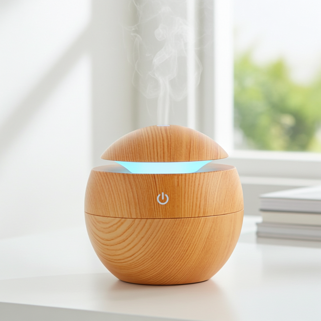 Aroma Essential Oil Diffuser 130ml ultrasonic humidifier for dispersing essential oils, adding gentle mist, and home comfort.