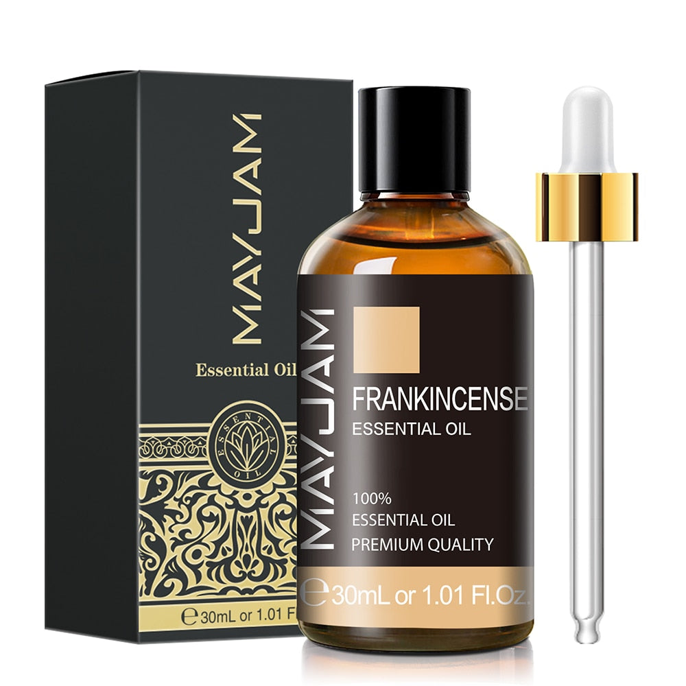 Essential Oils 30ml natural bottle set for relaxation, diffuser blending, and aromatherapy use at home or spa.