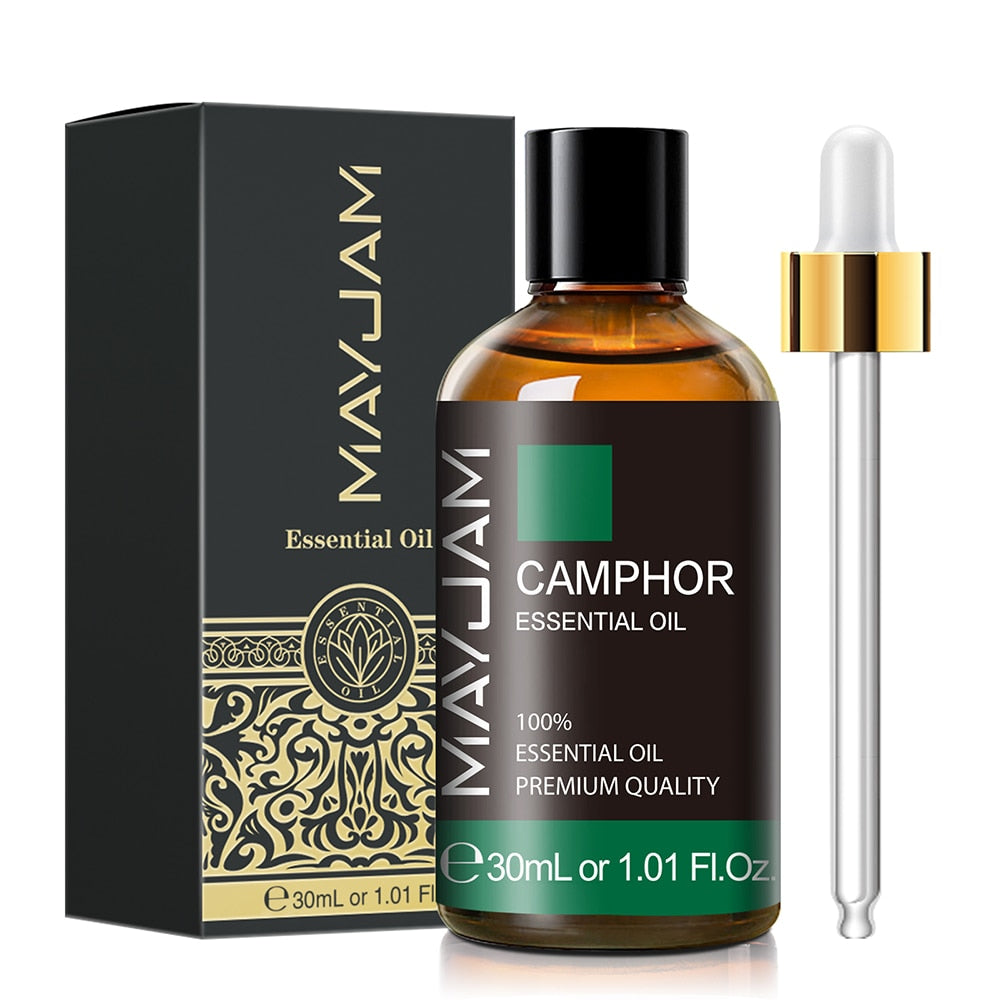 Natural Essential Oils 30ml aroma gift set in bottles for diffuser blends, relaxation, and home wellness use.