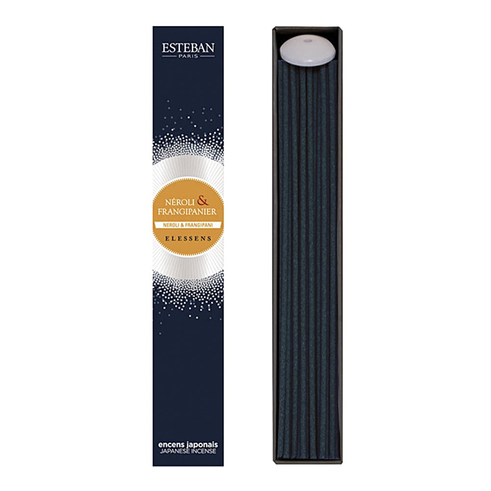 Esteban's Elessens Neroli and Frangipanier incense sticks with holder