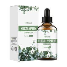 Eucalyptus oil bottle for facial and body use, skincare support, and refreshing massage application.