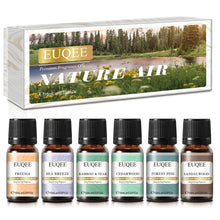EUQEE giftable fragrance oil set bottles for diffuser use, home fragrance gifting, and cozy scent enjoyment.