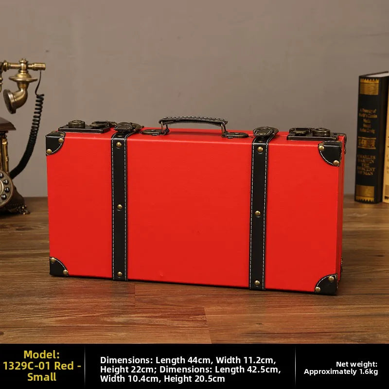 European retro portable wood caddy for organizing pantry packets, stationery, and daily-use items.