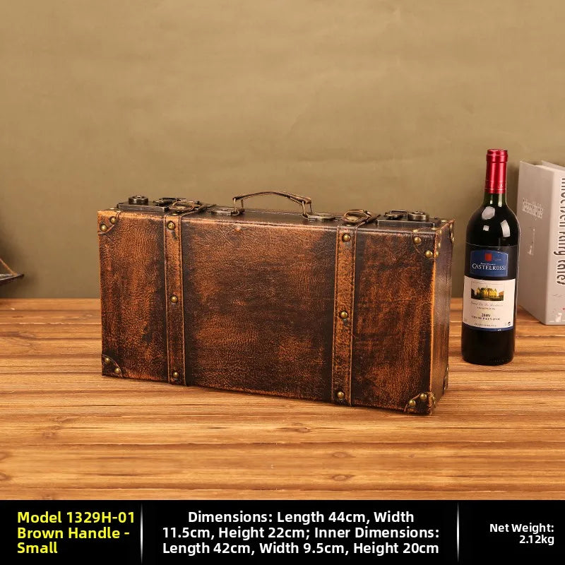 European vintage solid wood organizer case for storing jewelry, sewing materials, and tabletop essentials.