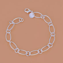 Everyday 925 Sterling Silver Heart Chain Bracelet silver bracelet for casual wear, stackable styling, and gift occasions.