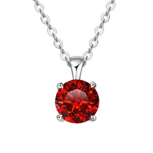 Everyday moissanite solitaire necklace with four-prong setting for daily outfits, layering, and polished jewelry styling.