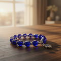Evil Eye protection elastic bracelet with Fatima Hand charm