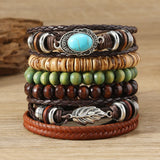 Evil Eye & Hamsa bohemian wrap jewelry bracelet set with layered bracelet form for fashionable wrist styling, spiritual-inspired wear, and gift giving.