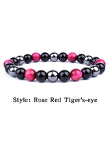OAIITE Evil Eye & Tiger Eye healing stone bracelet for meditation, protective wear, and daily jewelry use.