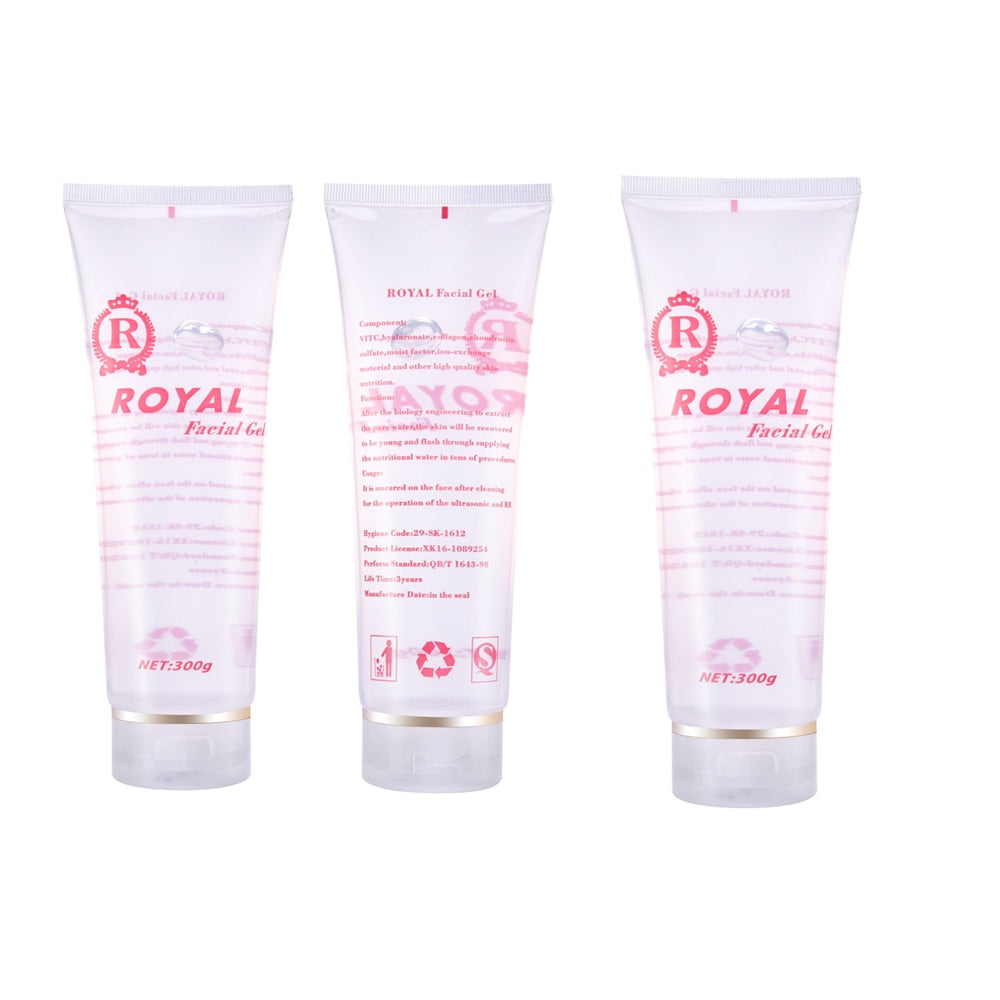 Facial Moisturizing Cream and Body Slimming Lifting Massage Gel full product set on white background.