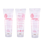 Facial Moisturizing Cream and Body Slimming Lifting Massage Gel full product set on white background.