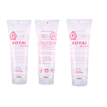Facial Moisturizing Cream and Body Slimming Lifting Massage Gel full product set on white background.