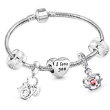 Family-themed Love charm bracelet for symbolic daily wear, relationship gifting, and cherished memory keepsake use.