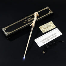 Fantasy rechargeable LED magic wand glowing wand for cosplay outfits, pretend play, and magical costume events.