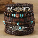 Fashion Boho Evil Eye & Hamsa layered bracelet set with wrap bracelet form for everyday fashion, symbolic styling, and statement wristwear use.