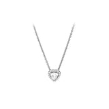 Fashion colorful heart necklace with heart-shaped pendant for trendy accessorizing, layering, and everyday use.