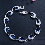 Elegant Crystal Gemstone Charm Bracelet fashion jewelry piece for elegant dressing, daily accessorizing, and gift use.