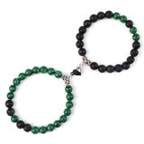 Fashion Magnetic Heart Couple Bracelets for trendy matching wear, relationship gifts, and everyday jewelry styling.