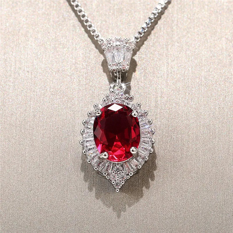 Fashionable CZ geometric pendant jewelry necklace with sparkling accent for outfit coordination, event wear, and gift presentation.