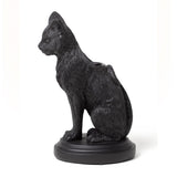 Faust's Familiar black cat candlestick holder, side view