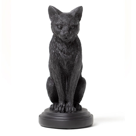 Faust's Familiar black cat candlestick holder, front view