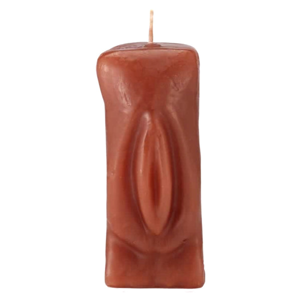 Female genital red ritual candle