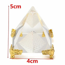 Feng Shui Egyptian Healing Pyramid for meditation, energy healing, and home décor.
