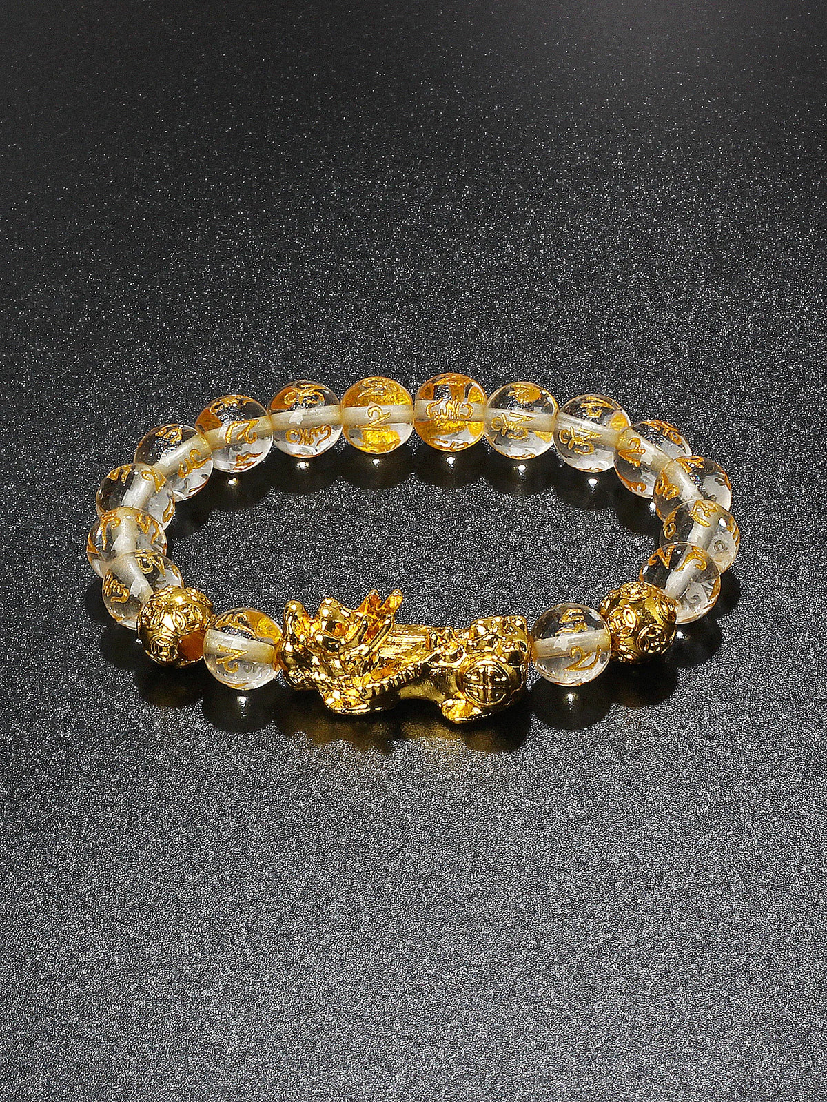 Feng Shui wealth Obsidian Pi Xiu bead bracelet for attracting money energy and protective daily use.