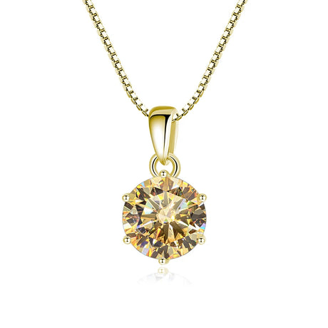 Fine jewelry Real Moissanite pendant necklace for women for luxury gifting, formal occasions, and timeless styling.