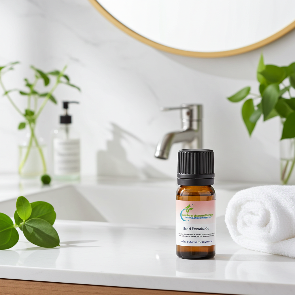 Finnel Essential Oil dropper bottle for fennel aromatherapy blending, digestive massage oil, and home fragrance use.