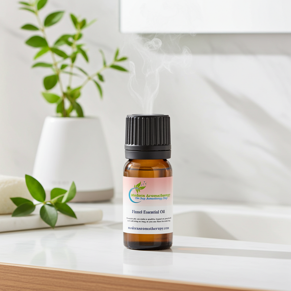 Finnel Essential Oil bottle for digestive support massage, herbal aromatherapy diffusing, and daily wellness use.