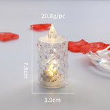 Flameless crystal candle lamp lights for home decoration, holiday displays, and safe candle-style illumination.