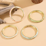 Boho Cloisonné Flower Bangles floral bracelets for styling with dresses, artisan jewelry collections, and relaxed boho looks.