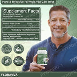 Floraviva Rhodiola Rosea natural adaptogen capsules bottle for stress support and everyday herbal supplement use.