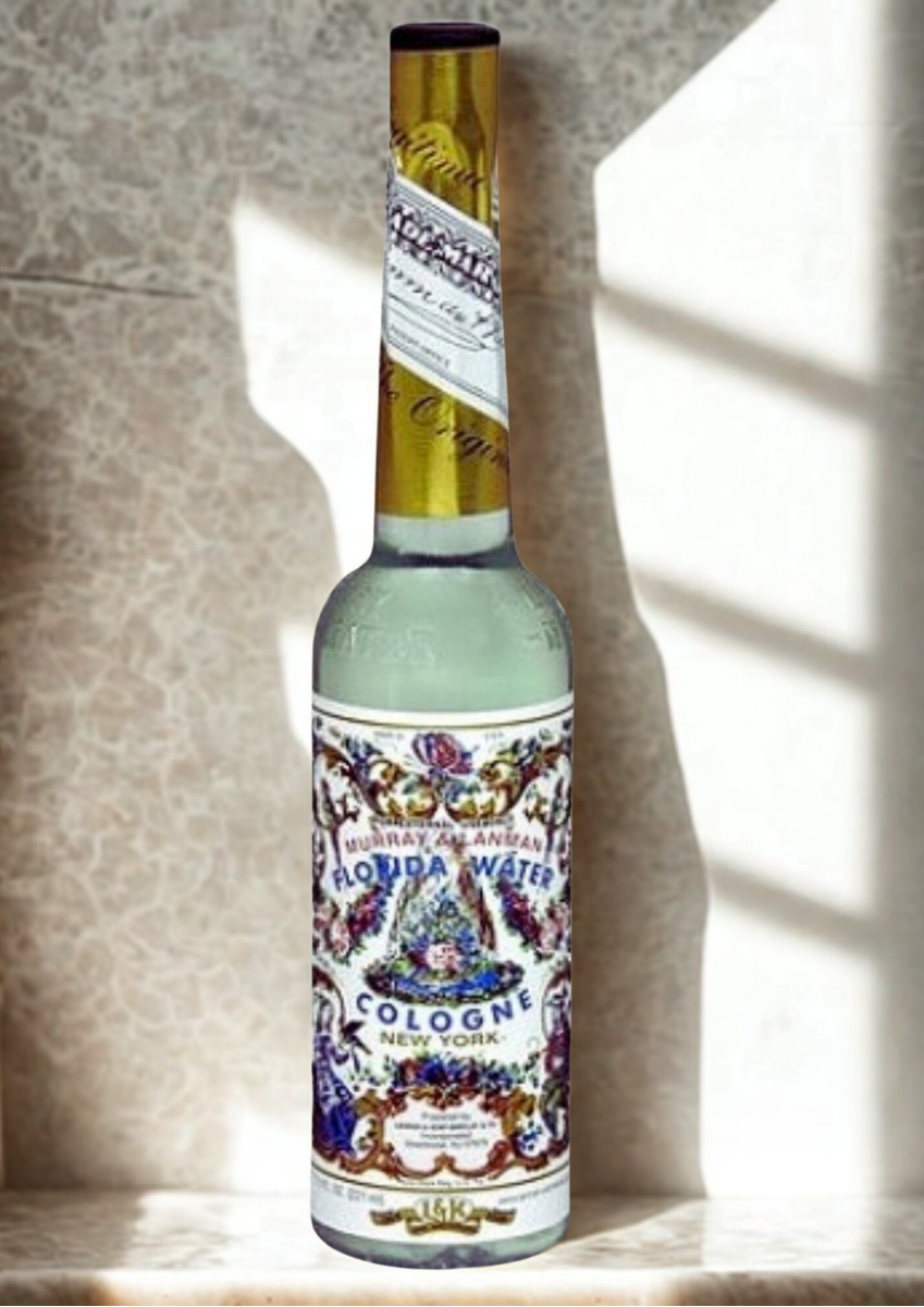 Florida Water ritual water bottle for altar work, cleansing, and spiritual offerings.